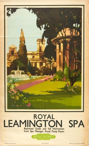 Royal Leamington Spa, Leamington Spa, Spa Art, Transportation Poster, British Railways, Railway Posters, Ski Posters, Travel Artwork, British Rail