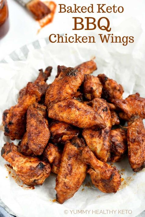 Parmesan Chicken Wings Baked, Keto Bbq Chicken, Chicken Side Dishes, Baked Bbq Chicken Wings, Walnut Chicken Recipe, Keto Chicken Wings, Oven Baked Bbq Chicken, Teriyaki Chicken Wings, Keto Bbq