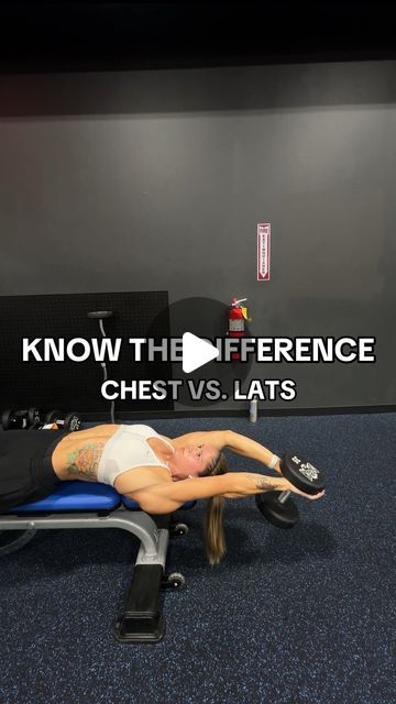 Emily Buwalda on Instagram: "📥 drop these LAYING DUMBBELL PULLOVERS (chest & back/lat variations) into your next upper body day! 🔥
•
💎 CHEST PULLOVERS - if you want to target your chest, keep your elbows INWARDS! 💯
💎 BACK/LAT PULLOVERS - if you want to target your lats, turn your elbows OUTWARDS! 💯
•
🧨 pro tip - start with a lighter dumbbell, get the form down, then add some weight! 🔥
•
❀  the elbow position determines what part you’re actually working. 👀
❀  you can even try these exercises on a slight incline bench as well for more range of motion! 🔥
❀  to hit the chest, keep your arms as straight as possible!
❀  lower your arms down as far as you can (or what’s most comfortable for you) and SQUEEZE the chest to bring the dumbbell back up to starting position.
❀  the further dow Lat Exercises For Women Dumbbells, Pullover Exercise, Lat Workout, Dumbbell Chest Workout, Upper Body Day, Straight As, Incline Bench, Chest Workout, Dumbbell Workout