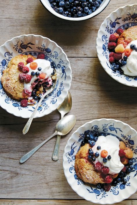 Erin French, Summer Party Desserts, Lost Kitchen, French Summer, Candied Ginger, Summer Berries, Party Desserts, French Food, Biscuit Recipe