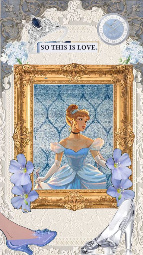 Cinderella #cinderella #disney #princess Cinderella Wallpaper, Cinderella Art, Disney Character Art, Disney Princess Artwork, Disney Princess Fan Art, Cinderella Disney, Disney Collage, Disney Princess Wallpaper, Wallpaper Iphone Disney