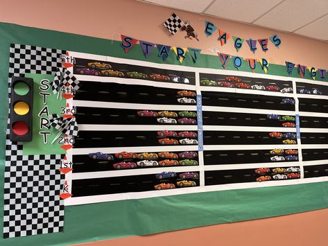 Sports Theme Classroom, Racing Theme, Themed Classroom, Sports Theme, Race Track, Race Car, Track, Sports