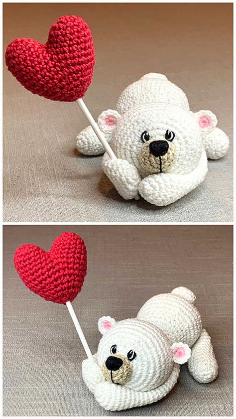 Amigurumi Valentine Bear Free Crochet Pattern - Free Amigurumi Crochet Valentine Teddy Bear Pattern Free, Crochet Valentines Ideas Free Patterns, Valentines Day Amigurumi Free Pattern, Crochet Valentines Day Amigurumi Patterns Free, Crochet Valentines Patterns, Heart Amigurumi Free Pattern, Valentine Amigurumi Free Pattern, Free Crochet Valentine Patterns, Crochet For Valentines