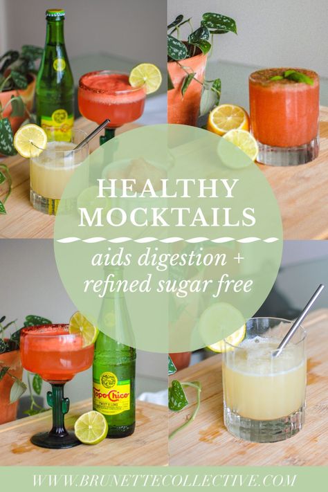 Healthy mocktail recipes made with fresh strawberries, juicy watermelon, fresh basil and more citrus fruits. these apple cider vinegar mocktails will boost digestion, are alcohol free and half the calories of a traditional cocktail. Healthy Mocktail, Easy Mocktails, Easy Mocktail Recipes, Alcohol Free Drinks, Mocktail Recipes, Drink Recipes Nonalcoholic, Juicy Watermelon, Natural Cold Remedies, Cold Home Remedies