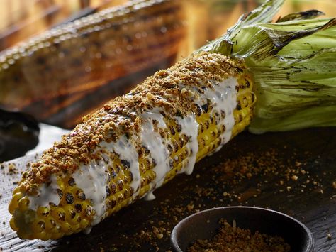 Fire-Grilled Corn on the Cob recipe  via Food Network Longhorn Steakhouse Recipes, Steak Ideas, Grilling Steak, Steakhouse Recipes, Longhorn Steakhouse, Fire Grill, Grilled Fruit, Summer Grilling Recipes, Summer Cooking