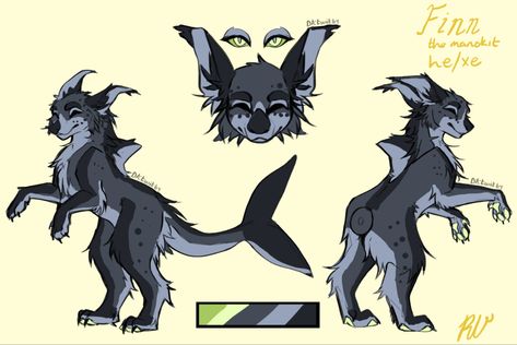 Manokit Ref Sheet, Manokit Art, Manokit Base, Manokit Fursuit, Shark Fursuit, Shark Fursona, Sona Inspiration, Wolf Fursuit, Fursona Ideas