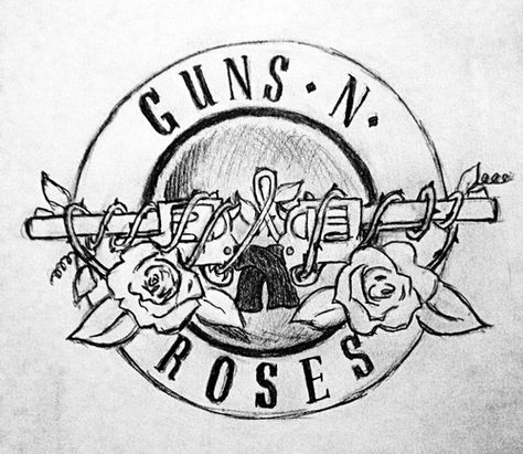 Image via We Heart It https://weheartit.com/entry/145814357/via/26943747 #art #band #blackandwhite #drawing #guns #GunsNRoses #Logo #music #rose Rose Doodle, Drawing Rocks, Logo Music, Rose Sketch, Logo Sketches, Roses Drawing, Dark Art Illustrations, Rock Posters, Rose Painting