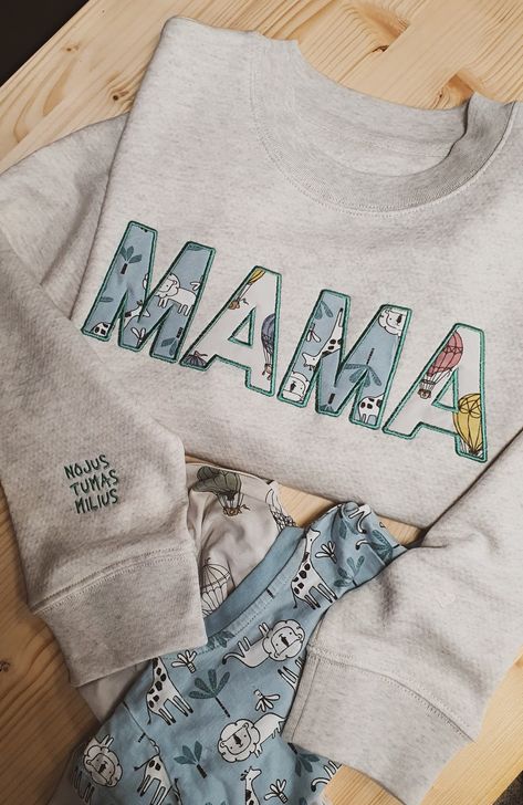 Mama Sweatshirt Embroidered, Mama Embroidered Sweatshirt, Write The Word, Baby Onsie, Applique Sweatshirt, Mom Love, Mom Fashion, Mama Shirts, Mama Sweatshirt