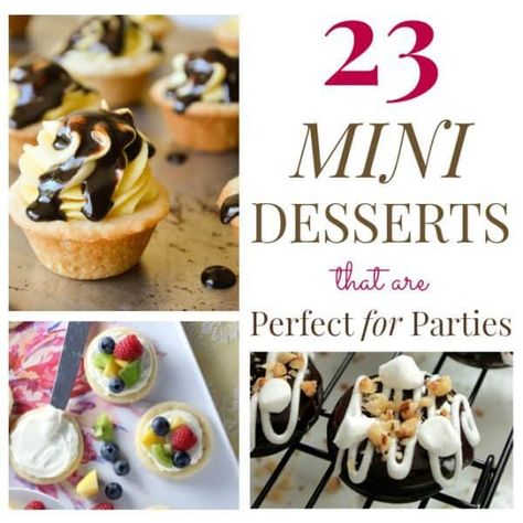 Easy Mini Desserts Recipes, Dessert Bord, Mini Dessert Easy, Finger Desserts, Mini Dessert Recipes, Dessert Shooters, Mini Dessert Cups, Cake Mini, Individual Desserts