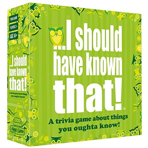 I should have known that! - A trivia game about things you oughta know >>> Click image for more details. (This is an affiliate link) You Oughta Know, What Do You Meme, Family Boards, Fun Board Games, Adult Party Games, Trivia Game, Question Cards, Trivia Questions, Family Game