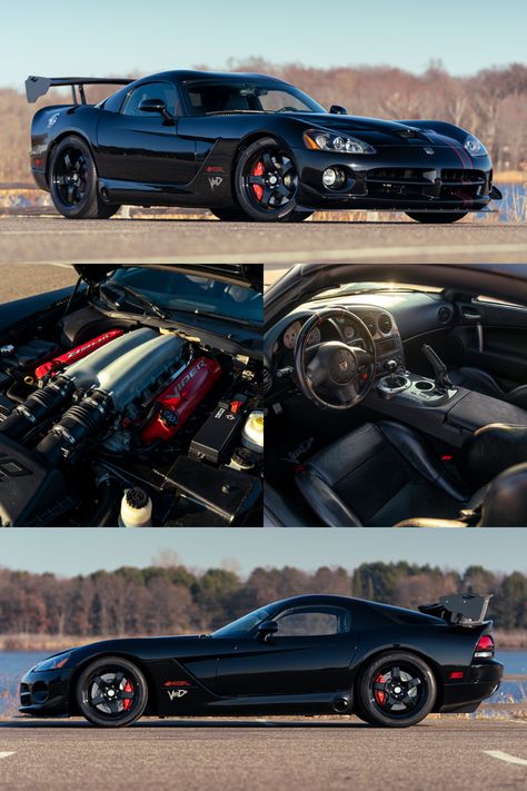 Cuts through the competition and your newsfeed! This 2010 Dodge Viper ACR Voodoo edition is powered by a 8.4 liter V10 engine and signed by SRT CEO Ralph Gilles. Selling with No Reserve at our March 2021 Scottsdale Auction. Read more at the link. Dodge Viper Custom, 2010 Cars, Jdm Tokyo, Dodge Viper Acr, Dodge Viper Srt10, Dodge Viper Gts, Dodge Cars, V10 Engine, Viper Gts