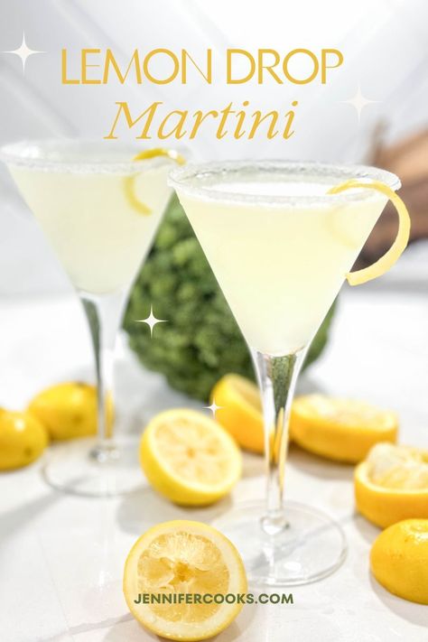 Whip up the ultimate Lemon Drop Martini with fresh lemons, smooth vodka, and a homemade sugared rim. Perfectly balanced, zesty, and refreshingly tart, this easy cocktail is a must-try for every home bartender looking to dazzle with classic cocktail recipes. Cheers to vibrant flavors in every sip!

#CocktailHour #MixologyMagic #RefreshingSips #CitrusCocktails #CheersToGoodTimes #ThirstyThursday #SignatureCocktails #SummerSips #recipe #jennifercooks Lemon Martini Recipes, Lemon Vodka Drinks, Lemondrop Martini, Lemon Cocktails, Lemon Drop Martini Recipe, Diy Syrup, Home Bartender, Alcoholic Punch Recipes, Lemon Cocktail