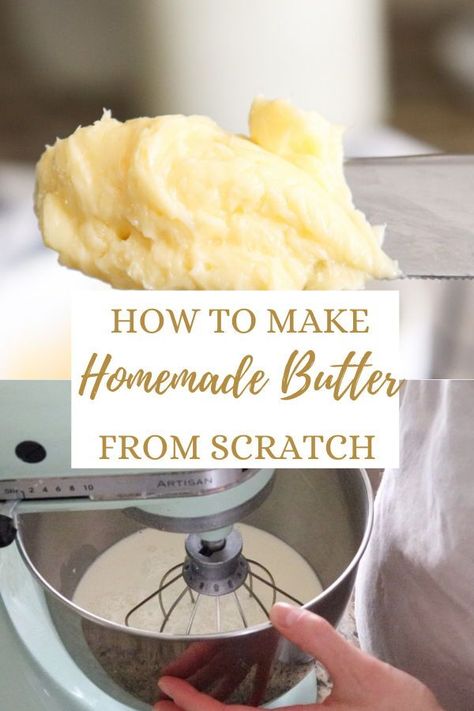 Milk Ideas, Farm To Table Recipes, Cheese Recipes Homemade, Butter Recipes Homemade, Diy Butter, Make Butter, Milk Benefits, Nourishing Traditions, Making Butter