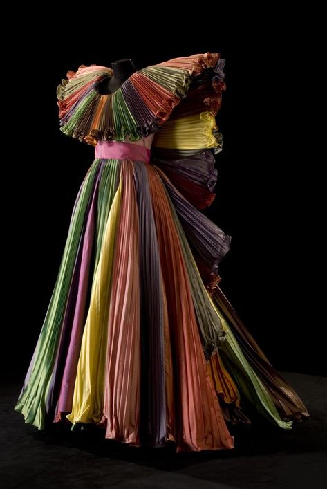 Medium: Silk, plissé. Roberto Capucci, Paul Poiret, Sonia Delaunay, Cindy Sherman, Victor Vasarely, Jeanne Lanvin, Elsa Schiaparelli, Man Ray, Butterfly Dress