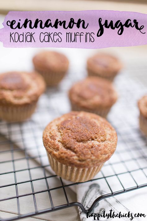 Kodiak Cakes Muffins, Macro Desserts, Kodiak Recipes, Kodiak Cakes Recipe, Packable Lunch, Wls Recipes, Healthier Sweets, Midday Snack, Cake Muffins