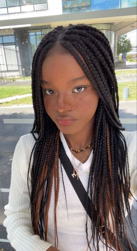 Trendy Braids Black Women, Straight Braids For Black Women, Black Ppl Hairstyles, Braided Hairstyles For Black Women Box Braids, Hair Styles Black Girls Ideas Braids, Black People Hairstyles Braids, Latest Hairstyles For Black Women, Braid Ideas For Black Women, Box Braids Ideas