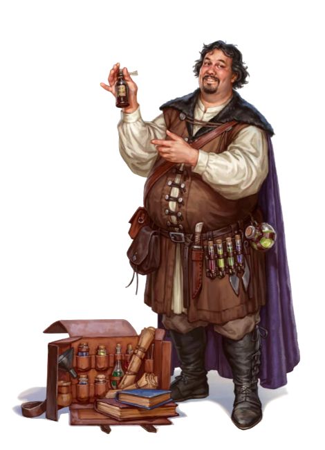 Male Human Alchemist Merchant - Pathfinder PFRPG DND D&D d20 fantasy Heroic Fantasy, Fantasy Portraits, Dungeons And Dragons Characters, Human Male, Dnd Art, Urban City, Warhammer Fantasy, Dungeon Master, Fantasy Rpg