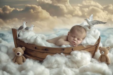 Ocean Newborn Photography, Nautical Newborn Photography, Newborn Baby Boy Photography, Girl Fishing, Baby Photography Backdrop, Newborn Photos Boy, Vast Ocean, Newborn Baby Photoshoot, Baby Boy Photography