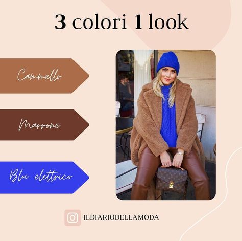 Electric Blue Pants, Brown Outfit, Cocoa Brown, Blue And Brown, Outfit Winter, Scarf Design, Blue Pants, Brown Sweater, Mixing Prints