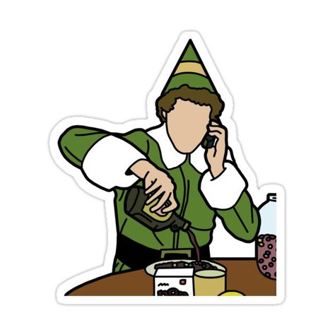 Decorate laptops, Hydro Flasks, cars and more with removable kiss-cut, vinyl decal stickers. Glossy, matte, and transparent options in various sizes. Super durable and water-resistant. Elf buddy funny sticker Buddy The Elf Clipart, Elf Movie Themed Christmas Decor, Elf Stickers, Kindle Decor, Thanksgiving Napkin Folds, Christmas Stickers Printable, Funny Christmas Wallpaper, Elf 2003, Buddy Elf