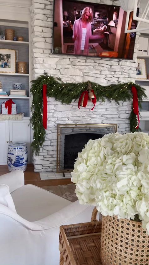 How to Decorate Fireplace with No Mantle | TikTok Decorate Fireplace With No Mantle, No Mantle Fireplace, Fireplace With No Mantle, Decorate Fireplace, Christmas Fireplace Decorations, Fireplace Decorations, Mantle Fireplace, Fireplace Christmas, Christmas Fireplace Decor