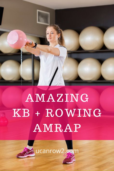 Swing It Out: Rowing + Kettlebell Workout #2 - UCanRow2 Rower Workout, Rowing Workout, Crossfit Inspiration, Kettlebell Workout, Rowing, Kettlebell, All You Need Is, Crossfit