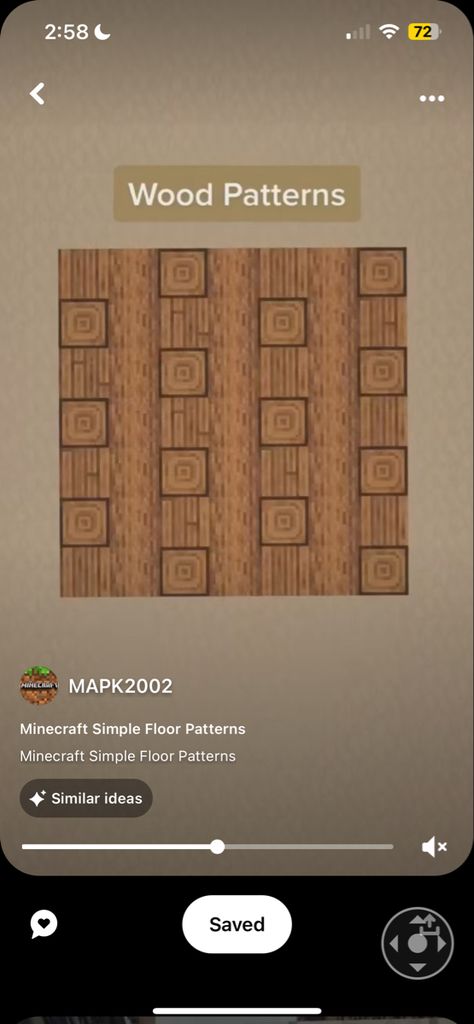 Flooring Ideas In Minecraft, Minecraft Houses Flooring, Minecraft Dark Oak Wall Designs, Cool Floor Designs Minecraft, Minecraft Library Ideas Aesthetic, Minecraft Wall And Floor Ideas, Minecraft Stripped Wood Floor, Minecraft House Floor Ideas, Minecraft Upstairs Ideas