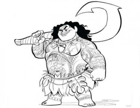 Maui With His Hook Moana Coloring Pages Moana Coloring Sheets, Moana Drawing, Moana Coloring, Moana Coloring Pages, Free Coloring Pages For Kids, Moana Disney, Disney Princess Moana, Disney Moana, Coloring Pages For Girls