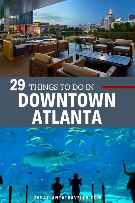 Atlanta Activities, Atlanta Georgia Downtown, Atlanta Nightlife, Atlanta Map, Southern Aesthetic, Atlanta Downtown, Atlanta Travel, Downtown Atlanta, Travel Inspiration Destinations