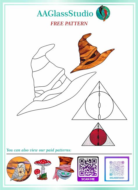 Free Stained Glass Patterns For Beginners - AAGlassStudio Harry Potter Stained Glass Patterns, Harry Potter Stained Glass Art, Stained Glass Harry Potter, Stained Glass Patterns For Beginners, Tiffany Stained Glass Patterns, Harry Potter Stained Glass, Free Stained Glass Patterns, Disney Stained Glass, Stained Glass Quilt