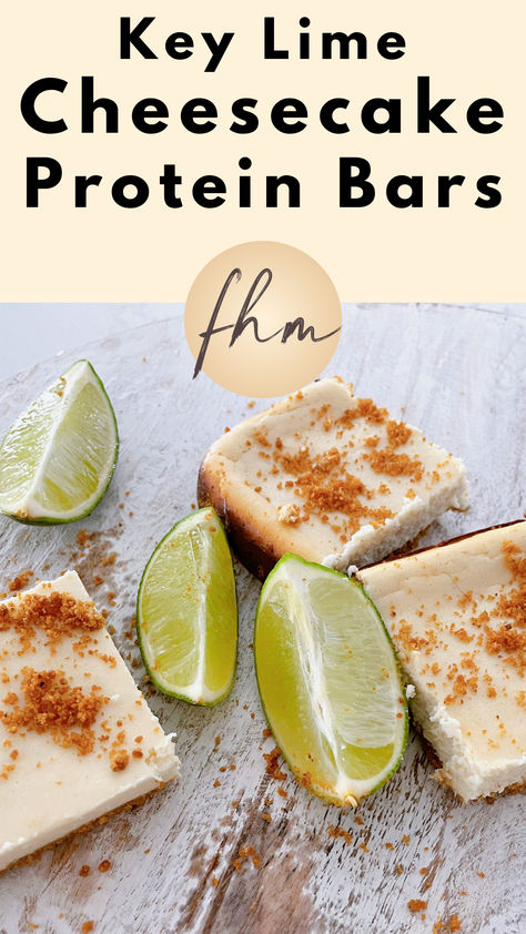 recipe - Key Lime Cheesecake Protein Bars Macro Friendly Desserts, Protein Cheesecake Bites, Protein Bars Recipe, Healthy Macros, Protein Goals, Protein Ideas, Frozen Cheesecake, Protein Cheesecake, Key Lime Cheesecake