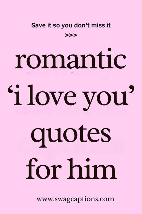 Looking for the perfect words to express your love? Check out these Romantic ‘I Love You’ Quotes for Him! Whether you want to make him smile, tear up, or feel deeply appreciated, these heartfelt quotes will do the trick. Perfect for anniversaries, special moments, or just because. Pin this for your next romantic gesture and make him feel truly special with the perfect words. Tell Him I Love Him Quotes, You’re My Favorite Person Quotes For Him, Love You With All My Heart Quotes, Proposal Quotes For Him Boyfriends, I Love Touching You Quotes, You Make Me Feel Special Quotes, Special Person Quotes For Him, Loving Words For Him, I Want To Be With You Quotes For Him