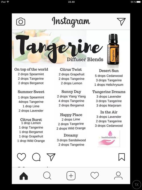 Tangerine Diffuser Blends, Citrus Twist, Diffuser Recipes, Marjoram, Diffuser Blends, Top Of The World, Ylang Ylang, Grapefruit, Happy Places