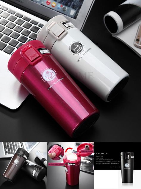 [Visit to Buy] K2 HOME 380ml Stainless Steel Mug Vacuum Bottle Hot Travel Bottle Mug Heat Insulation Cup Leakproof Thermos Fashion Travel Mug #Advertisement Organised Closet, Thermos Coffee Mug, Coffee Thermos, Thermal Bottle, Vacuum Bottle, Stainless Steel Thermos, Coffee Sleeve, Thermos Cup, Vacuum Cup