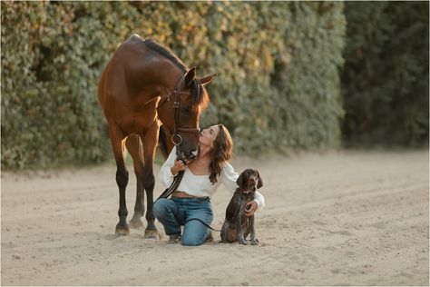 Pictures With My Horse, Horse And Dog Senior Pictures, Senior Picture Ideas With Animals, Senior Pictures With Animals, Horse And Dog Photography, Dog Senior Pictures, Senior Picture With Dog, Senior Pictures With Dogs, Horse And Rider Photography