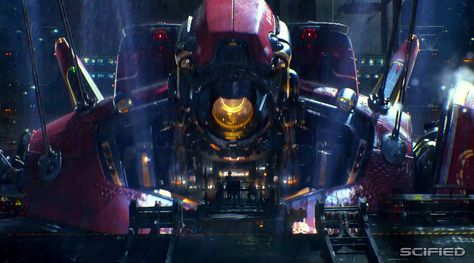 Crimson Typhoon: Launch Pacific Rim Crimson Typhoon, Crimson Typhoon, Oc Quirks, Pacific Rim Movie, Robot Images, Pacific Rim Jaeger, Man And Machine, Big Robots, Giant Monsters