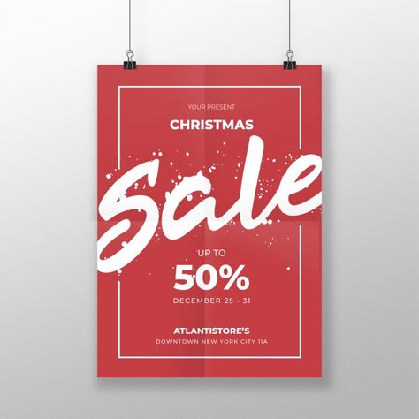 New Year Sale Design, New Year Sale Banner, Christmas Sale Banner, White Christmas Background, Christmas Sale Poster, Layout Reference, Sale Signage, Fashion Sale Banner, Sale Tag