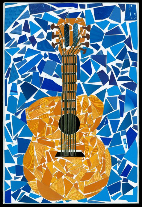 "7 string guitar" created on October 29, 2017 Guitar Mosaic, 7 String Guitar, Beatles Music, Music Project, Modern Pop Art, Collage Ideas, Mosaic Ideas, October 29, Christmas Presents