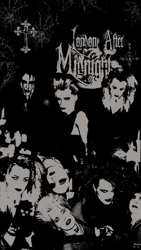 London After Midnight Poster, Sean Brennan, Midnight Band, London After Midnight, Gothic Music, Goth Bands, Goth Music, Goth Subculture, Stencil Ideas