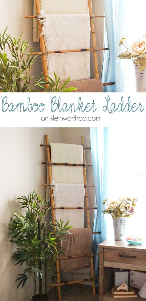 Diy Garden Shed, Garden Shed Ideas, Bamboo Diy, Shed Ideas, Bamboo Blanket, Bamboo Decor, Bamboo House, Blanket Ladder, Bamboo Crafts