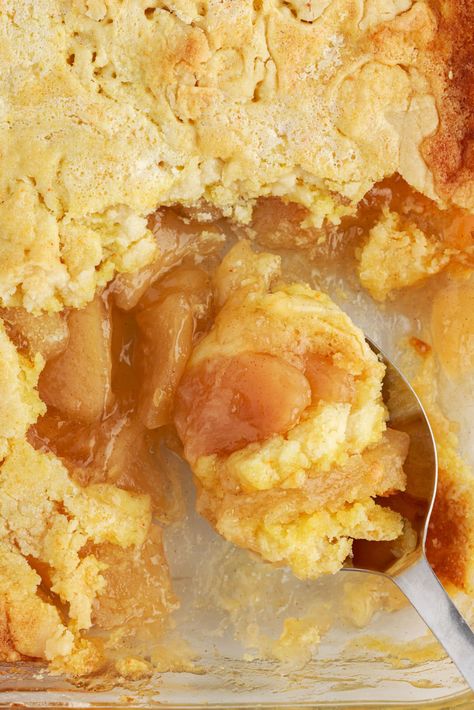 Apple dump cake is a quick and cozy fall dessert with tender, crumbly cake and warm apple pie filling. You only need 3 ingredients to make it - apple pie filling, cake mix, and butter! Apple Pie Filling Cake, Apple Dump Cake With Pie Filling, Pie Filling Cake, Filling Cake, Apple Dump Cake, Apple Pie Filling Recipes, Canned Apple Pie Filling, Pie Filling Recipes, Apple Dump Cakes