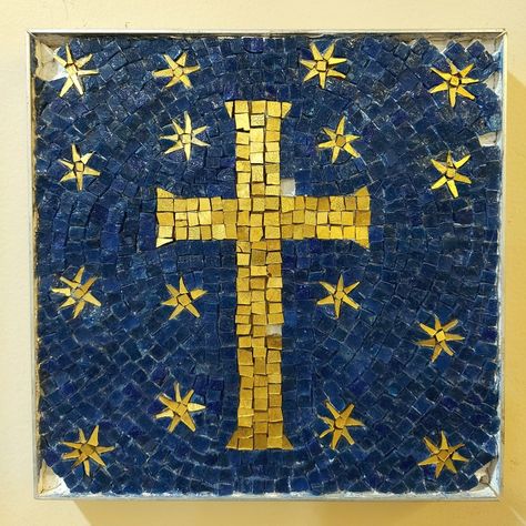 Christian Mosaic, Byzantine Mosaics, Coptic Art, Tile Stained, Byzantine Mosaic, Greenville Nc, Roman Mosaic, Mosaic Crosses, Mosaic Tile Art