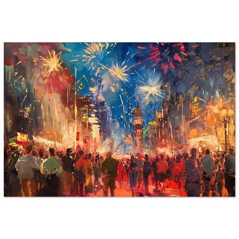 Unbelievable offer! 4th of July Celebration in New York Oil Painting Poster - Vibrant Independence Day Decor | Fireworks Art for Farmhouse & Rustic Home, at an incredible price of £15.00 Don't miss out on this sensational deal! #FourthJulyArt #CottagecoreArt #FarmhouseArt #4thJulyDecor #DownloadablePrints #FireworksDrawing #IndependenceDayArt #PrintableWallArt #FarmhouseDecor #OilPainting Fireworks Painting, Firework Painting, Fireworks Art, Cottage Core Art, Independence Day Decor, Fire Works, Painting Competition, 4th Of July Celebration, Farmhouse Art