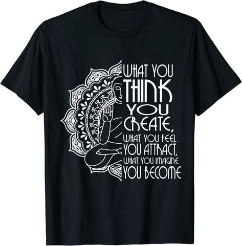 Amazon.com: Law Of Attraction Spiritual Buddha Meditation Gifts Men Yoga T-Shirt : Clothing, Shoes & Jewelry Meditation Clothing, Spiritual Buddha, Meditation Outfit, Men Yoga, Yoga Prints, Spiritual Shirts, Gifts Men, Buddha Meditation, Meditation Gifts