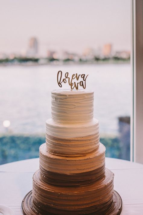 Hip Hop Wedding Theme, Brown Wedding Cakes, Wedding Cake Photography, Ombre Wedding Cake, Ms Jackson, Native American Wedding, Wedding Cake Ombre, Inside Weddings, Ombre Wedding