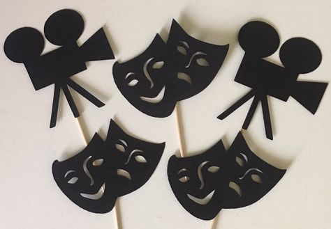 Excited to share this item from my #etsy shop: Drama Club/Acting Theme Party Birthday Cupcake Pick Toppers Basketball Theme Party, Silhouette Cake Topper, Silhouette Cake, Basketball Theme, Drama Club, Beer Party, Cake Craft, Birthday Cupcake, Cupcake Picks