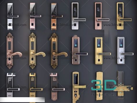 220.Door Lock 3dsmax File Free Download Door Lock Design, Hotel Doors Design, Door Handle With Lock, Door And Window Design, Door Handle Design, Kindergarten Design, Warehouse Design, Home Door Design, Cabinet Remodel