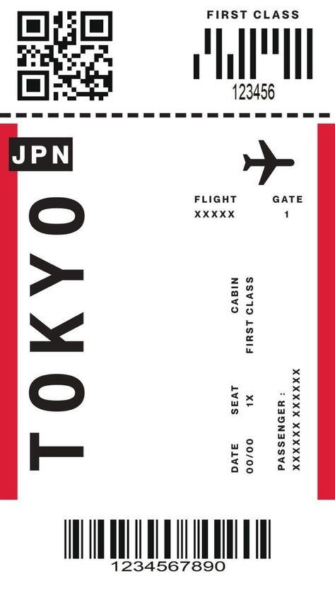 Flight Ticket Aesthetic, Ticket Aesthetic, Bahasa Jepun, Seni Dan Kraf, Ticket Design, Iphone Case Stickers, Flight Ticket, A4 Poster, Dessin Adorable