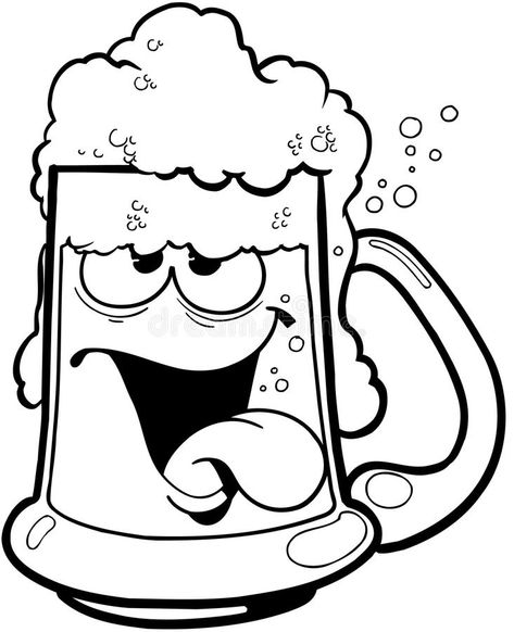 Drunk mug of beer cartoon Vector Clipart. Created in Adobe Illustrator in EPS fo , #ad, #Vector, #Clipart, #Created, #cartoon, #Drunk #ad Beer Mug Clip Art, Beer Bottle Drawing, Beer Drawing, Beer Clipart, Beer Cartoon, Drink Vector, Mug Of Beer, Cartoon Designs, Beer Prints