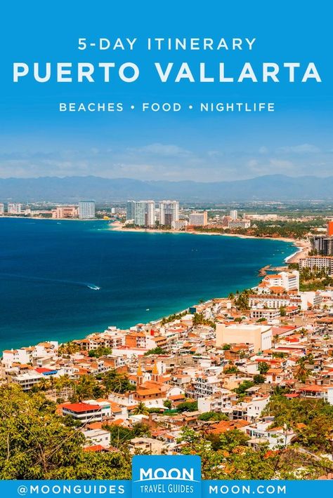 Experience the Best of Puerto Vallarta on your vacation to Mexico with this 5-Day travel itinerary. #puertovallarta #travel #roadtrip Puerto Vallarta Itinerary, Puerto Vallarta Beach, Puerto Vallarta Mexico, Mexico Beach, Mexico Destinations, México City, Mexico Vacation, Cozumel, Beach Town